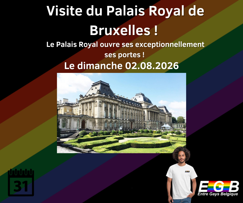 Visuel de l’événement 👑 Visite du Palais Royal de Bruxelles ! 🌈