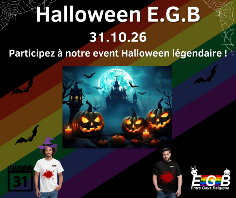 Visuel de l’événement Soirée Halloween E.G.B 🎃🌈