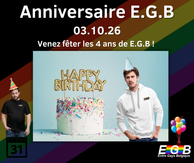 Visuel de l’événement E.G.B fêtera son anniversaire le samedi 3 octobre 2026 ! 🎂🌈